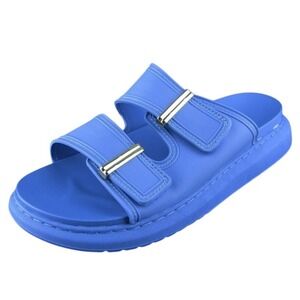 Kensie‎ Girl  Women Slide Sandal Shoes Blue Synthetic Size 11 Medium